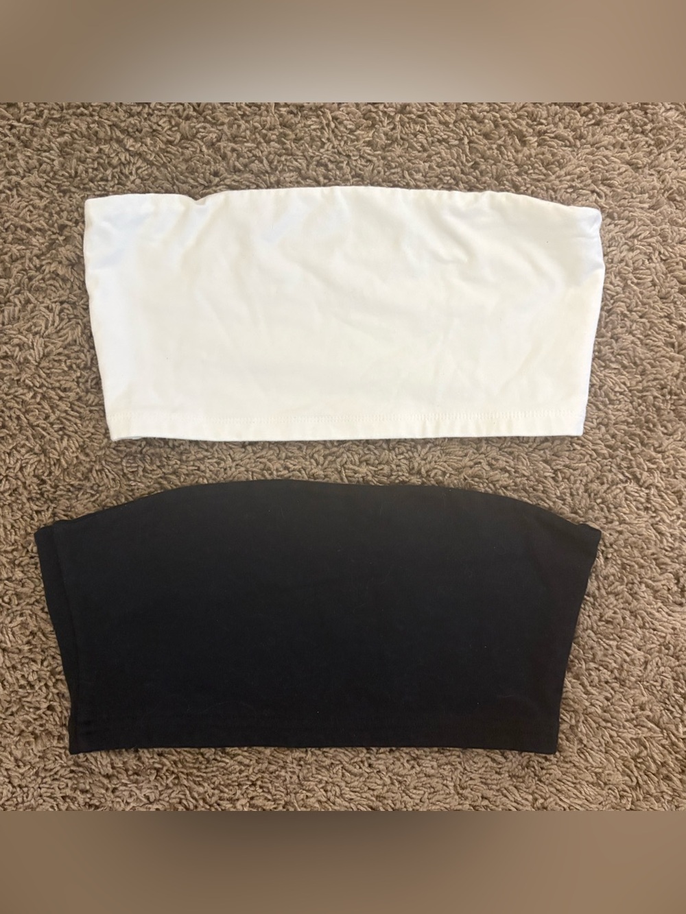 Brandy Melville Tube Top Duo - White and Black